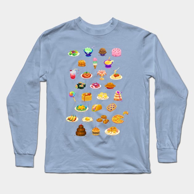 Stardew Valley Food Long Sleeve T-Shirt by Bratzoid